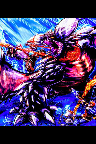 Epic Clash: God of War vs. Nergigante ⚔️🐉