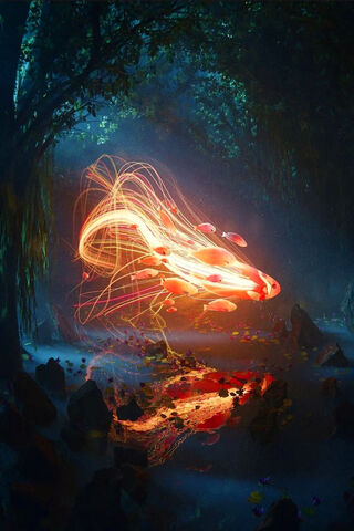 Mystical Glow of the Blue Dragon