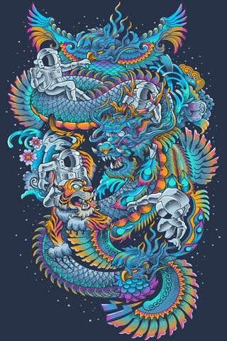 Cosmic Dragon Dance 🌌🐉