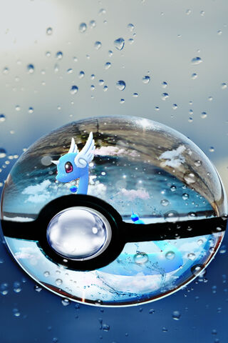Mystical Dragonair in a Pokéball 🌊✨