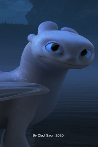 Mystical Glow: The Light Fury Unveiled ✨🐉