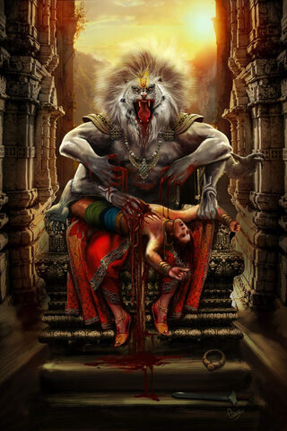 Narasimha: The Fierce Protector of Dharma 🦁✨