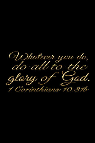 1 Corinthians 10:31b