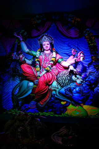 Divine Power: The Goddess Durga in Radiance 🌟