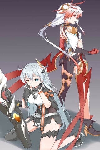 Warriors of the Void: Kiana and Fu Hua Unite! ⚔️✨