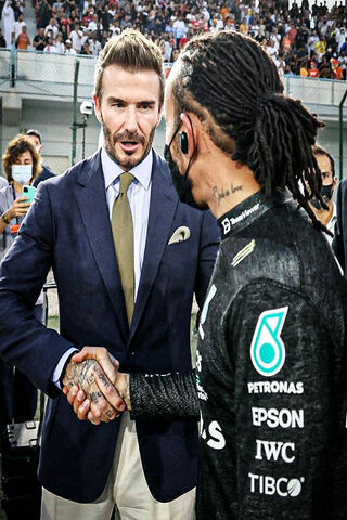 Beckham With Hamilton