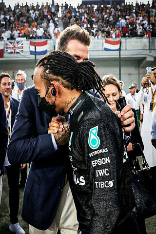 Beckham With Hamilton