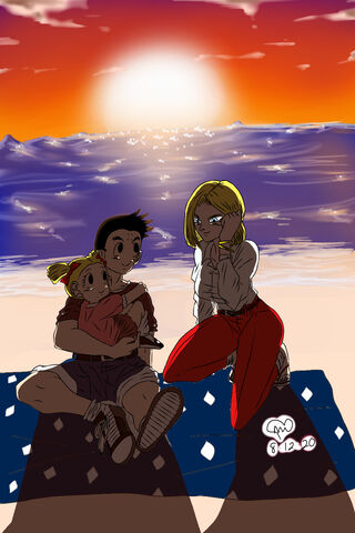 Family Moments at Sunset 🌅