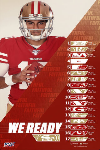 49ers 2019 Schedule