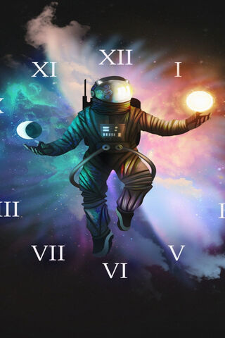 Cosmic Timekeeper: The Astronaut's Journey 🌌🚀