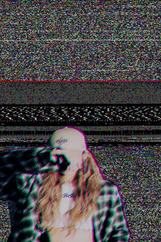 Glitchy Vibes: Hinata's Digital Dream