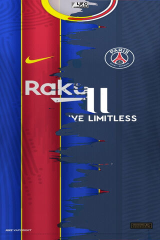 Download Messi Psg Blue Jersey Wallpaper