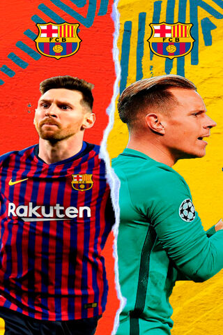 Messi & Ter Stegen: Barcelona's Dynamic Duo ⚽️💙❤️