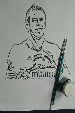 Artistic Tribute to Gareth Bale 🎨⚽