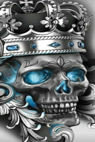 Crowned in Aqua Electric Blue: A Bold Fusion of Life and Death