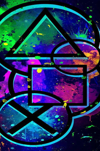 Electric Blue Geometry: A Splash of Color