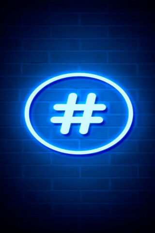 Electric Blue Vibes: The Hashtag Glow ✨🔵