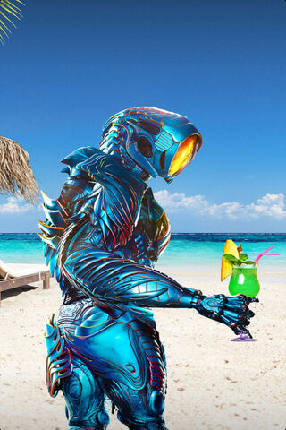 Beach Bliss with Vacation Robot 🌴🤖