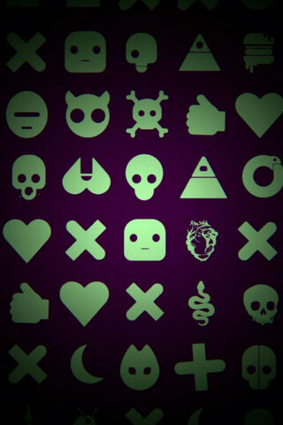 Symbols of Love and Chaos 💖💀
