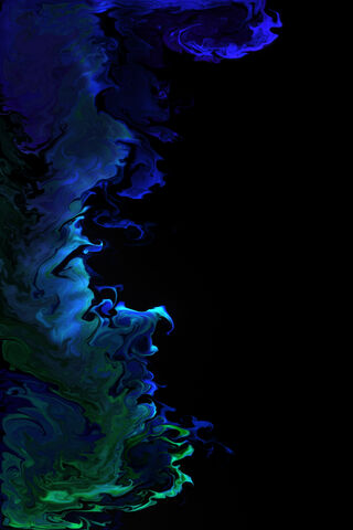 Mystical Waves of Blue-Green Fluid 🌊✨