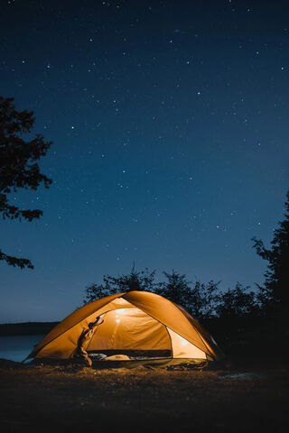 Starlit Serenity: A Night Under the Stars 🌌⛺