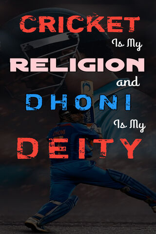 Cricket Devotion: Dhoni, the Deity of the Game 🏏✨