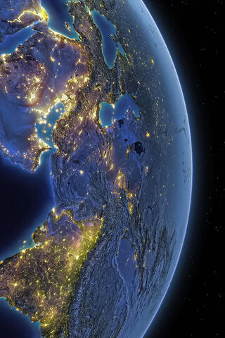 A Glimpse of Our Planet: Earth at Night 🌍✨