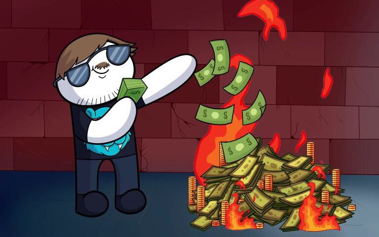 Cash Chaos: Theodd1sout Meets MrBeast! 💸🔥 Wallpaper - Download to your ...