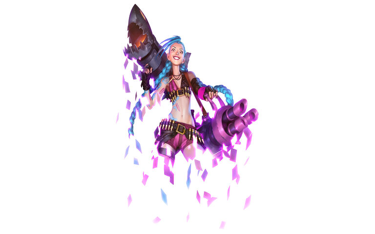 Jinx: The Chaotic Trickster 🎇💥 Wallpaper - Download to your mobile from ...