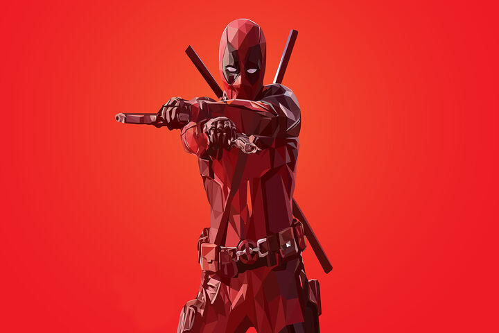 Polygonal Hero: Deadpool Unleashed! 🎭🔫