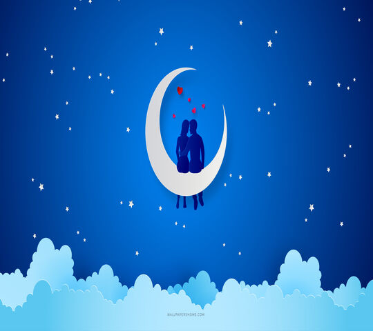 Lovely Moon Wallpaper - Download to your mobile from PHONEKY