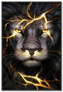 Electric Majesty: The Thunderous Lion