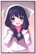 Adorable Anime Cutie in Cozy Hoodie! 🐾✨
