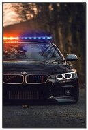 Sleek Guardian: Mobil Patroli Polisi BMW 🚔✨