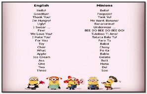 Minion Language Wallpaper - Download to your mobile from PHONEKY