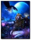 Fantasy Girl In Nature At Night With Eagle For Maryla 4