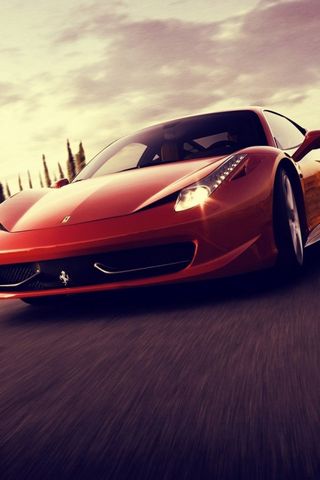 Rote Ferrari-Geschwindigkeit