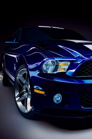 Blue Mustang GT