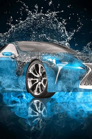 Lexus Lfa Blue Water