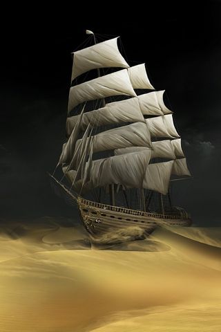 Ship In Desert