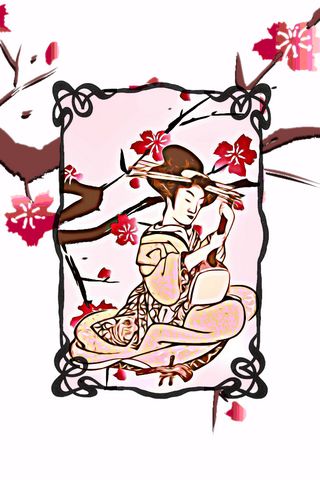Geisha IPhone 4 โดย JBeannie