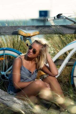 Blonde In Bicycle