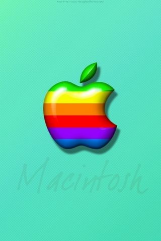 Rainbow Apple Wallpaper Download To Your Mobile From Phoneky