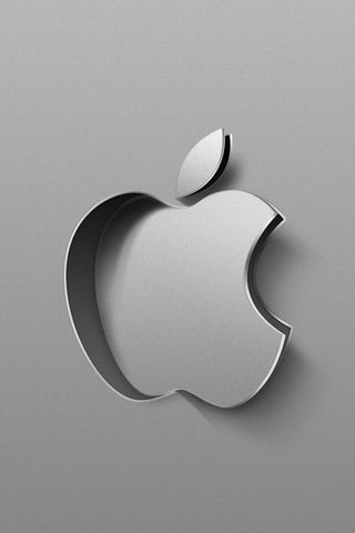 Glänzendes Apple-Logo