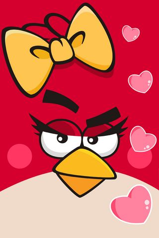 angry bird girl wallpaper