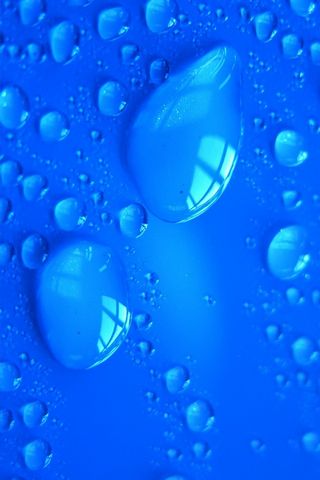 ब्लू-पानी की बूंदों