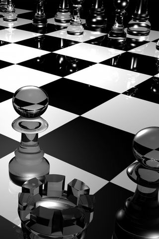 Black and White Chess Board Pieces Android and iPhone Wallpaper Background  and Lockscreen…