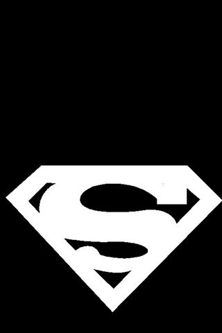 Superman สีดำและสีขาว