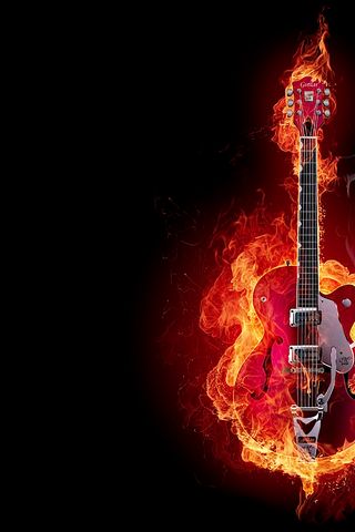 Flaming Guitar