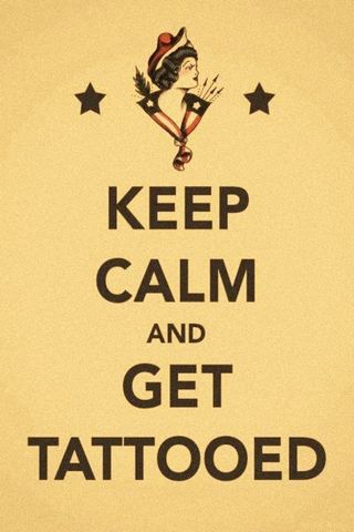 Keep Calm Tattoo